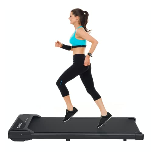 Under Desk Treadmill Electric Slim Walking Pad for Home and Office Use Portable and Space Saving with LCD Monitor