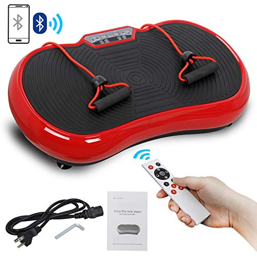 LEMY Full Body Vibration Plate Exercise Machine Workout Vibration Fitness Platform Exercise Massage Fit Machine with Bluetooth Connection Home Training Equipment