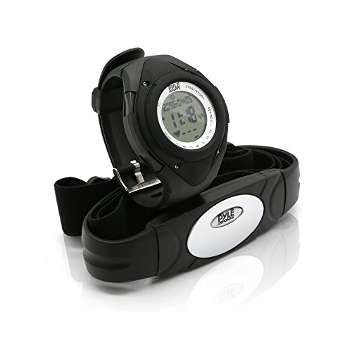 Pyle Sports PHRM38BK Heart Rate Monitor Watch with 3D Walking/Running Sensor