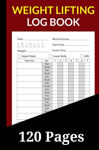 Weight Lifting Log Book: Workout Journal for Men and Women, Exercise Notebook and Fitness Logbook for Personal Training, (WeightLifting and Cardio Tracker / Diary ), Gym Planner