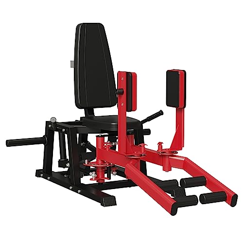 syedee Hip Abductor Machine, Plate-Loaded Inner and Outer Thigh Machine, Thigh Master with 6 Levels Gear System, Hip Trainer for Hip Abduction and Hip Adduction