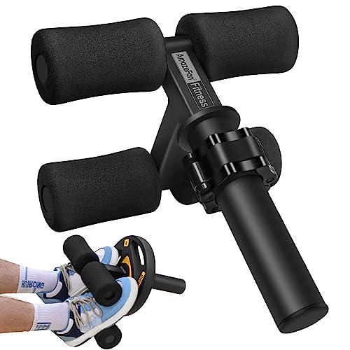 AmazeFan Tib Bar, Tibialis Trainer Leg Workout, Knees Over Toes Tibia Dorsi Calf Machine for Strength Training Calves/Shins/Ankles and Ripping Lower Leg Muscles, Fit 2″ Weight Plates and All Shoe Size