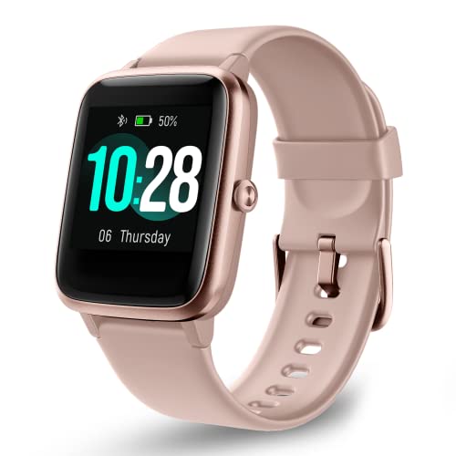 Pro-Fit Move VeryFitPro Smart Watch HR Heart Rate Sleep Monitor IP68 Waterproof Activity Fitness Tracker Step Counter Pedometer Exercise Running Watch Fitness Watches for Men & Women (ID205L) (Pink)