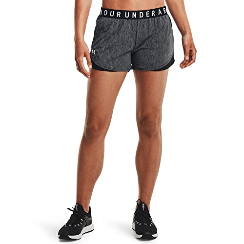 Under Armour Women’s Play Up Twist Shorts 3.0 , Black (001)/White , Small
