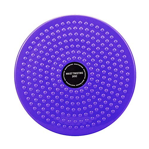 Nutteri Twisting Waist Disc,Exercise Twist Board Fitness Slim Machine Rotating Board for Body Shaping Aerobic Exercise Legs Waist Foot Ankle Training (Big Round Beads(Purple))