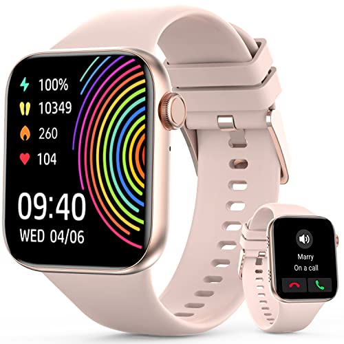 2023 Upgrade Smart Watch (Answer/Make Call), 1.95″ Display Smartwatch for Women Men, Fitness Tracker with Multi Sport Modes, IP68 Waterproof, Step Calorie Counter, Sleep/Heart Rate Monitoring Watches