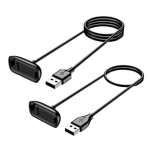 Meliya [2-Pack] Charger Cable for Fitbit Inspire 3, Replacement USB Charging Cradle Dock Stand Cable for Inspire 3 Fitness Tracker (3.3 ft/1.6ft)