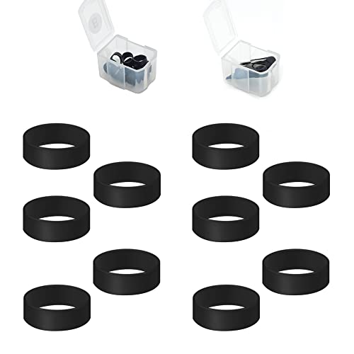 ShiMa Owl Aim Assist Ring/Stick Precision Rings Compatible with PS5/4,Compatible with Xbox SX/SS/One,Compatible with Switch Pro Controller Aim Assist Precision Rings,Storage Case,(Black Set)
