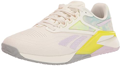 Reebok Women’s Nano X2 Cross Trainer, Chalk/Quartz Glow/Acid Yellow, 7