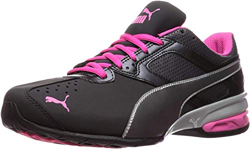 PUMA Women’s Tazon 6 WN’s fm Cross-Trainer Shoe, Black Silver/Beetroot Purple, 8.5 M US