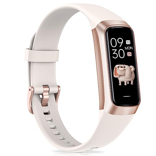 Fitness Tracker, Activity Fitness Tracker with Heart Rate Monitor, Sleep Monitor, Step Tracking, 1.1″ AMOLED Color Display, Waterproof Fitness Tracker Watch for Android iPhones Women Men Kids