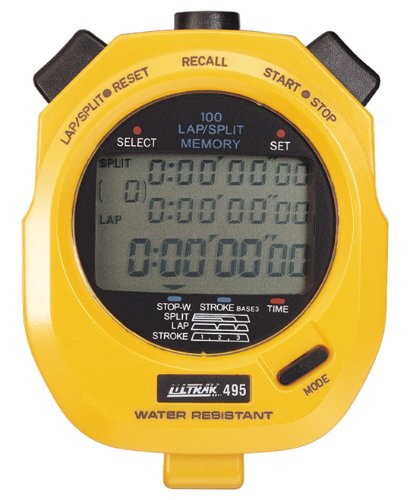 Ultrak 495 100 Lap Memory Timer (2-Pack), Yellow