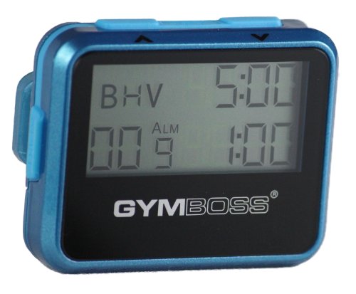 Gymboss Interval Timer and Stopwatch – Teal/Blue Metallic Gloss