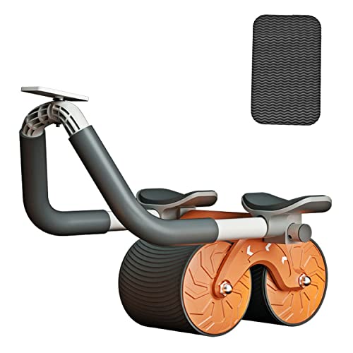 Ab Roller,Abs Workout Abdominal Exercise Rollers,Automatic Rebound Abdominal Wheel,Fitness Roller Exercise Wheel Workout Trainer Gym Home Fitness Equipment Mute Roller Arms Back,for Men Women