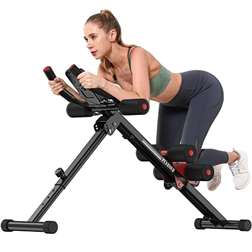 FLYBIRD Ab Workout Equipment, Adjustable Ab Machine Full Body Workout for Home Gym, Strength Training Exercise Equipment for Body Shaping Foldable Waist Trainer Suitable for Beginner
