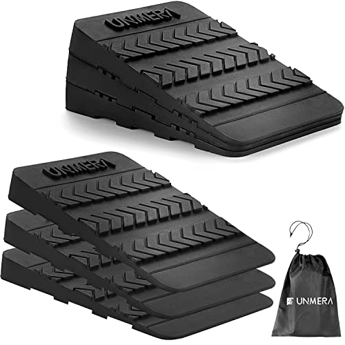 Squat Wedge Block 6PCS Adjustable Non-Slip Rubber Squat Ramp,Squat Wedge for Heel Elevated Squat,Weight Lifting,Calf Stretcher, Deadlift Squat Improve Mobility Balance and Strength Performance