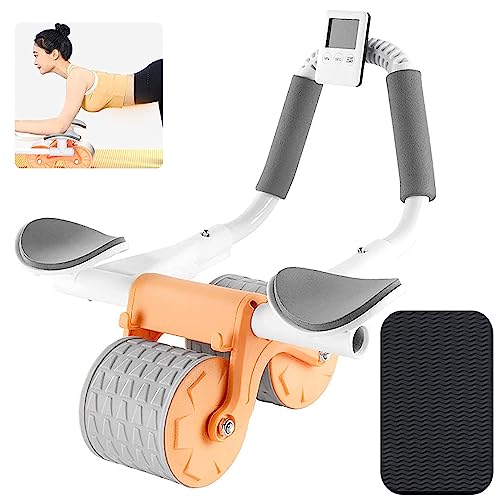 Automatic Rebound Abdominal Wheel -Fitness Equipment for Strengthening Core Muscles -Self-retracting Design