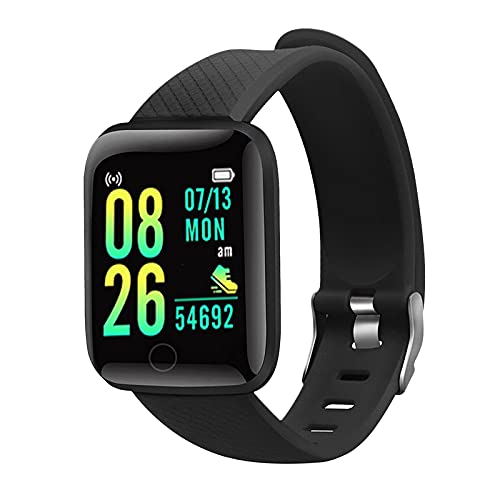 Ke1Clo Smartwatches, 1.44in Screen Waterproof Fitness Tracker, Heart Rate/Blood Pressure/Blood Oxygen/Steps/Calories/Sleep Monitoring, Activity Trackers and Smartwatches for Android iOS Phones