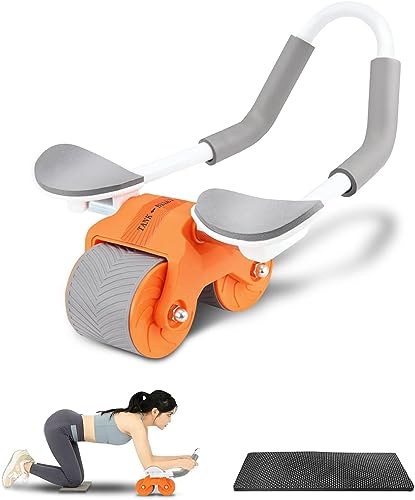Automatic Rebound Ab Abdominal Exercise Roller Wheel,Ab Roller,Abdominal Muscle Core Workout Tool,ab workout equipment,Suitable for Indoor Workout,Novice Friendly