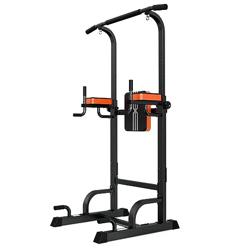 Pooboo Power Tower Dip Station, Pull Up Bar Stand for Fitness Home Gym Workout