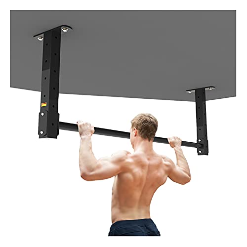 Pull Up Bar Hua Indoor and Outdoor Fitness Horizontal Bar, Wall-Mounted Pull-up Bar is 120cm Long, Home Gym Ceiling Fitness Pole, Height Adjustable