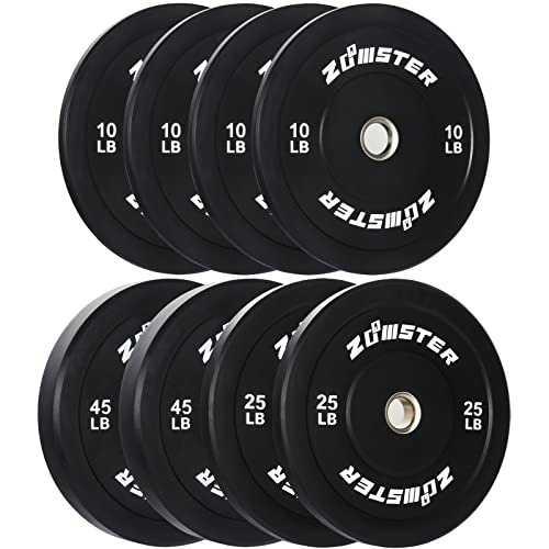 Bumper Plate Olympic Weight Plate Bumper Weight Plate with Steel Insert Strength Training Weight Lifting Plate-180LB