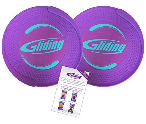 Gliding Discs for Carpet Floors, 1 Pair, Authentic Original Discs, Includes 4 Streaming Video Workouts