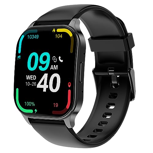 Smart Watch for Men, 1.96″ AMOLED Display, Fitness Watch(Answer/Make Call) with Heart Rate Sleep SpO2 Monitor,IP68 Waterproof Activity Trackers and Smartwatches for iOS and Android Phone