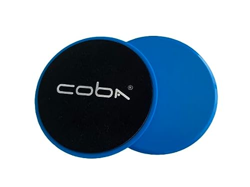 COBA Board Core Sliders Dual Sided Gliding Discs for Full Body Workout on Carpet Tile or Hardwood Floor Fitness & Home Exercise Pack of 2 Accessory…