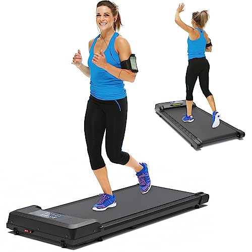 Under Desk Treadmill Walking Pad Walking Treadmill New Released 2 in 1 Slim Walking Running Treadmill for Home Office – Remote, LED Display, Fits Your Under Desk