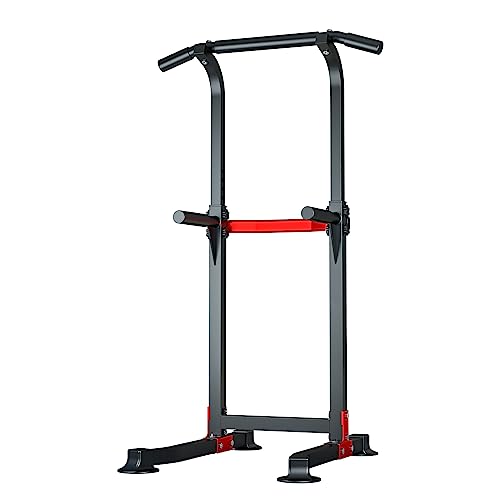 Ainfox Power Tower Pull Up Bar Dip Station for Home Gym Strength Training Fitness Workout Equipment