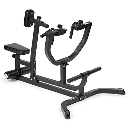 Titan Fitness Plate Loaded Adjustable Seated Row Machine, LAT and Back Workouts, Rated 220 LB, Upper Body Specialty Machine