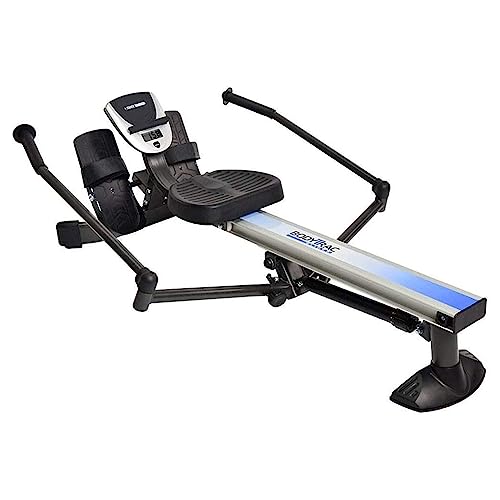 Stamina BodyTrac Glider 1060 Hydraulic Rowing Machine with Smart Workout App – Rower Workout Machine with Cylinder Resistance – Up to 250 lbs Weight Capacity