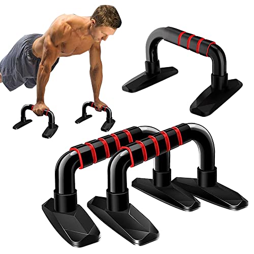 High Tactical Perfect Push Up Bars, Heavy Duty Pushup Handles with Sponge Grip, Non-Slip Floor Exercise Push Up Bar for Men Women, Home Gym Workout Equipment for Calisthenics and Upper Body Exercises