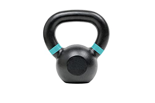 Tru Grit Fitness – Cast Iron Kettlebells – 12lb – Easy Grip Handle – Powder Coated – Home Gym or Office Strength Training Equipment