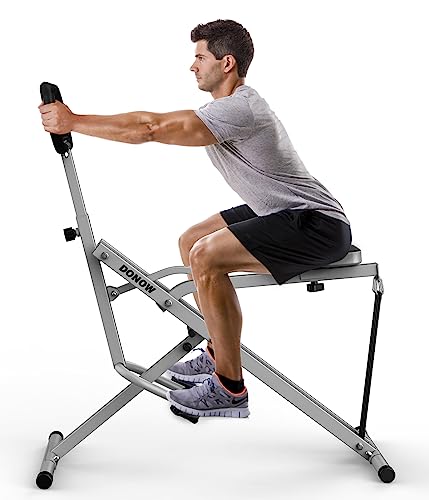 DONOW Squat Machine Trainer Row Rider Squat Assist Trainer Full Body Workout Easy Setup & Foldable