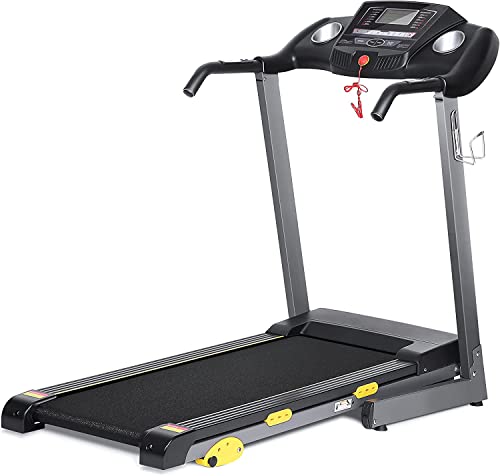 Treadmill with Incline for Home Use 17” Wide Folding Treadmill Electric Treadmill Workout Running Machine with 3-Level Manual Incline Adjustment & 15 Pre-Set Training Programs Large LCD Display