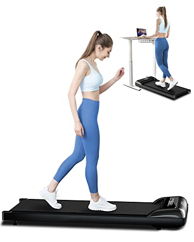 NOTIUS Under Desk Treadmill-Portable 2 in 1 Walking Pad Desk Treadmill for Home,Quiet Mini Walking Pad for Work from Home with Remote Control(𝐋𝐢𝐟𝐞𝐭𝐢𝐦𝐞 𝐖𝐚𝐫𝐫𝐚𝐧𝐭𝐲)