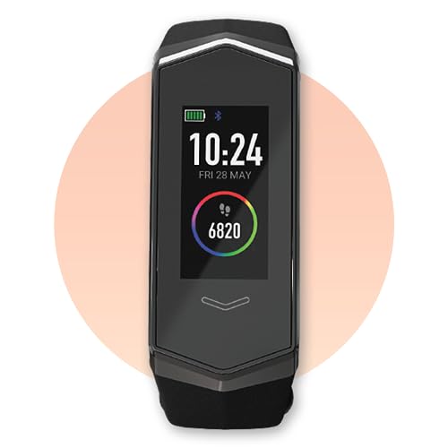 Kore 2.0 Elite Fitness Tracker – Bluetooth 5.0 Step Tracker Watch for Women and Men | Sleep, Calorie, and Heart Rate Monitor Watch | Smart Health Tracker for iPhone and Android | IP67 Water-Resistant
