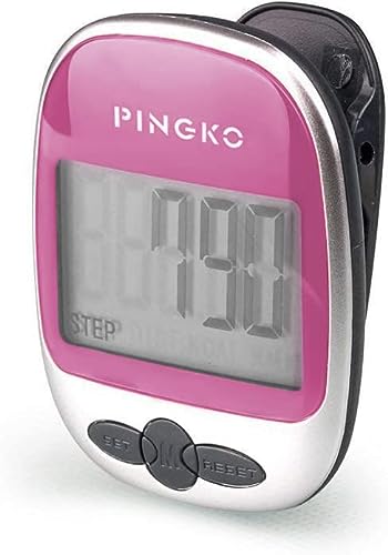PINGKO Outdoor Multi-Function Portable Sport Pedometer Step/Distance/Calories/Counter – Pink