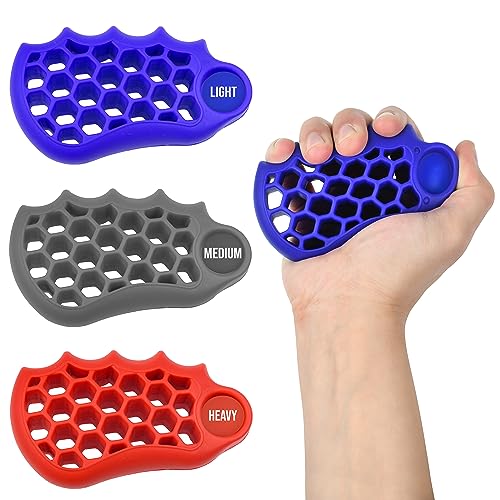 LoGest Finger Strengthener Devices 3-Piece Set – Includes 3 resistance Exerciser Levels – Designed for Comfortable Use – Hand Grip Strengthener Therapy to Improve Hands Dexterity and Performance