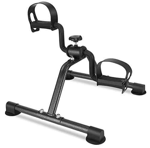 Pedal Exerciser Under Desk Bike Mini Exercise Bike for Leg and Arm Cycling Exerciser Portable Peddler