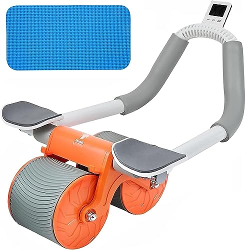 Ab Roller,Abs Workout Abdominal Exercise Rollers,Automatic Rebound Abdominal Wheel,for Men Women