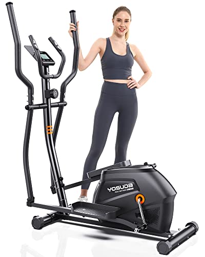 YOSUDA Elliptical Machine – Elliptical Machine for Home Use, Total Body Fitness Cross Trainer with Hyper-Quiet Magnetic Drive System, 16 Resistance Levels, with LCD Monitor & Ipad Mount