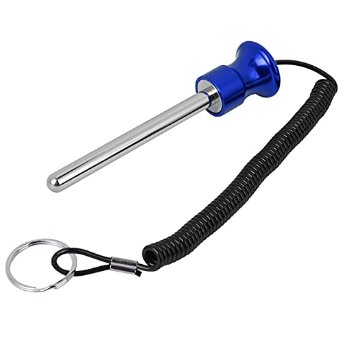 Strength Training Equipment With Drawstring With Magnetic Weight Attachment Gym, Weight Plate Universal Replacement Selector Lock Pin Stop Hook Pin, Lock Space With Lanyard For Gym Equipment (Blue)