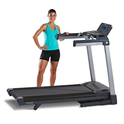 LifeSpan Fitness TR4000i Foldable Treadmill with Touchscreen Display, Max 3.25HP 350 LBS Capacity, 54 Preset Programs, Walking Jogging Running Exercise Machine for Home Office