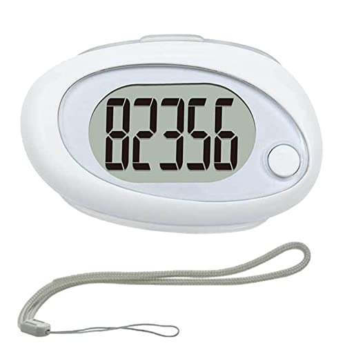 3D Pedometer for Walking, Simple Step Counter for Walking with Large Digital Display,Removable Clip and Strap, Accurate Pedometers for Men Women and Kids