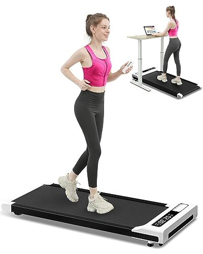 Walking Pad Treadmill Under Desk,Quiet Compact Desk Treadmill for Work from Home Office,Large Capacity with Rmote Control(𝐋𝐢𝐟𝐞𝐭𝐢𝐦𝐞 𝐖𝐚𝐫𝐫𝐚𝐧𝐭𝐲)