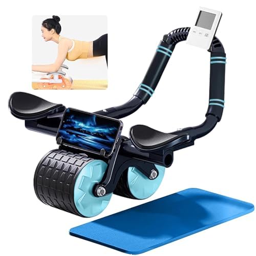 Automatic Rebound Abdominal Wheel – Ab Roller for Abs Workout – Core Strengthening Trainer – Fitness Equipment for Belly Training