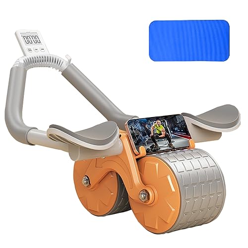 Ab Roller Wheel Automatic Rebound,Automatic Rebound Abdominal Roller Wheel, Perfect Core Exercise Equipment for Home Workouts